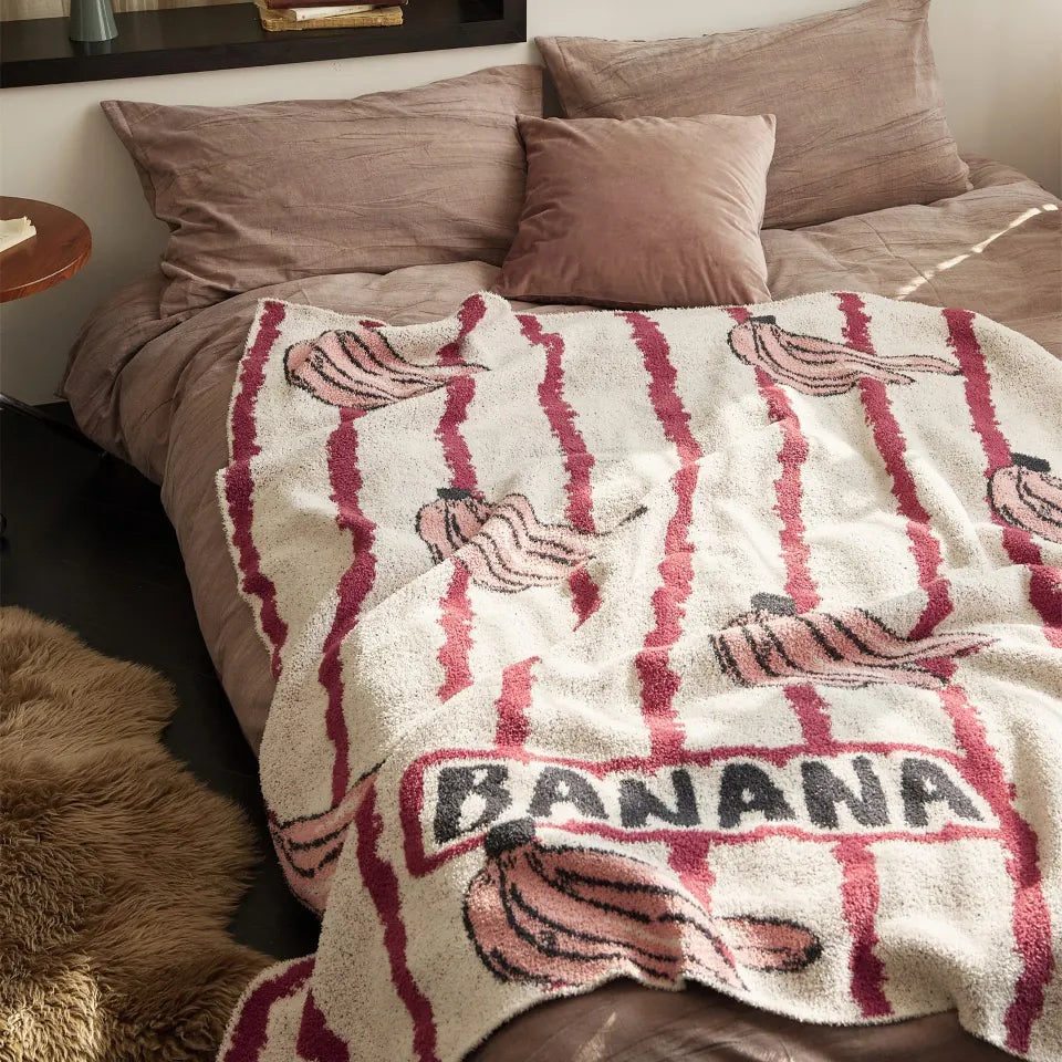 Banana Stripe Throw — Designed to live where you lounge