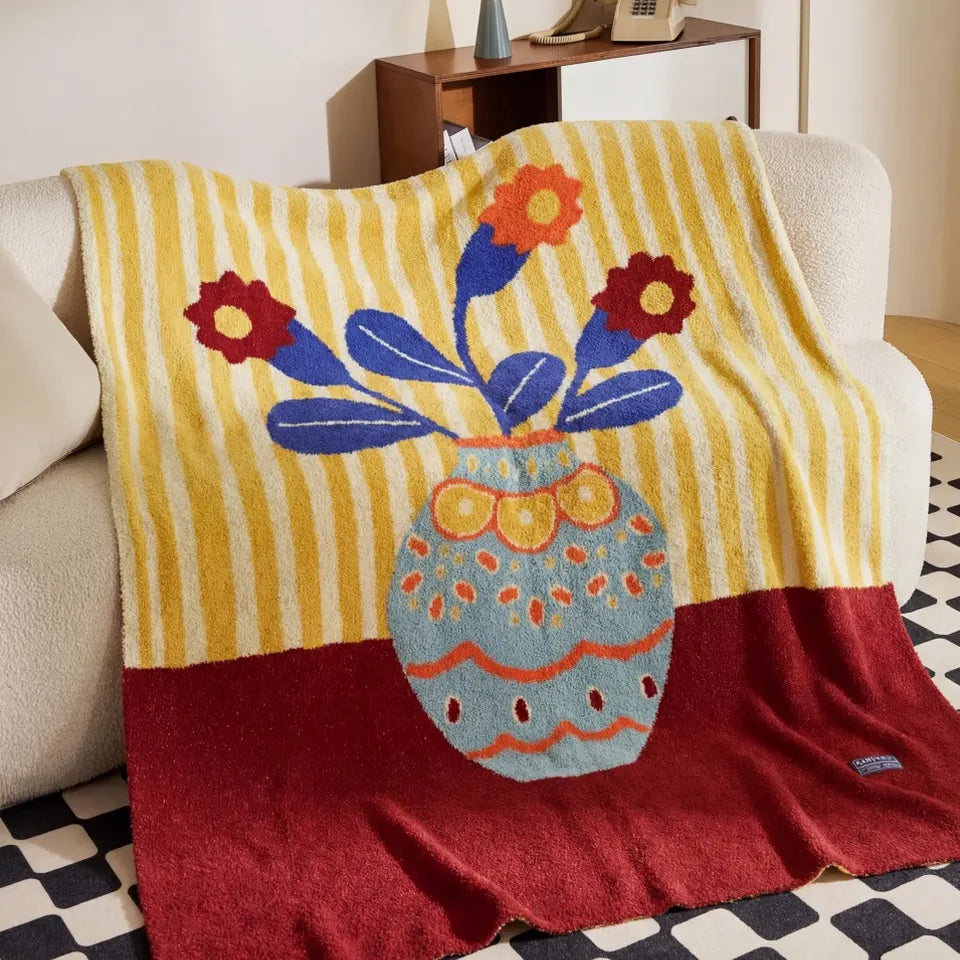 Vase Bouquet Throw 3