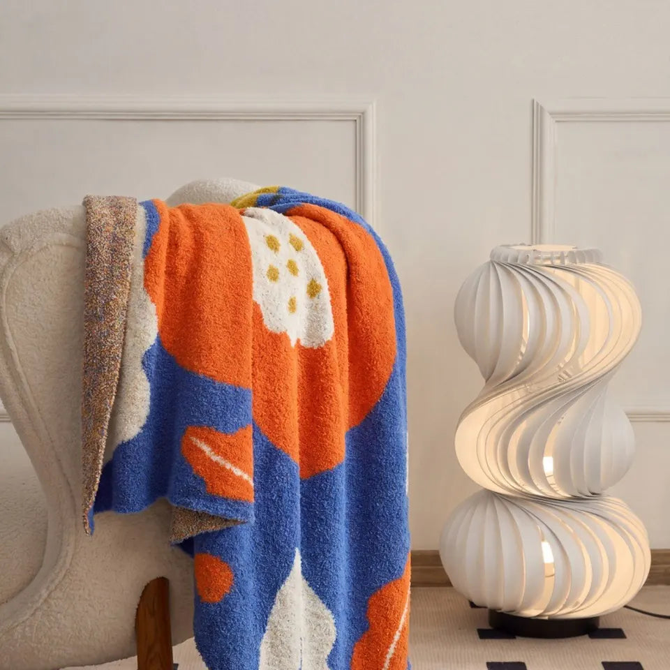 Blue Bloom Throw 3