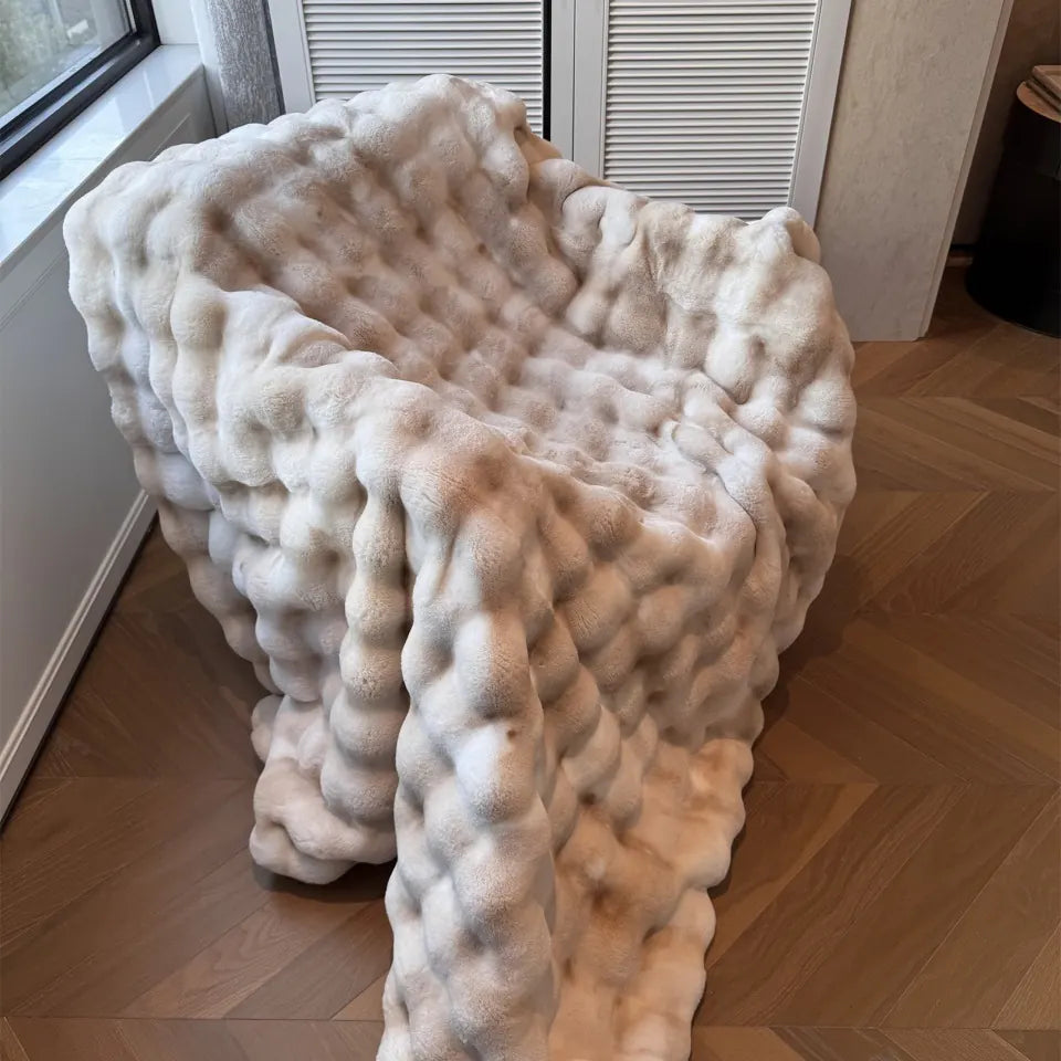 Checkered Plush Throw 3