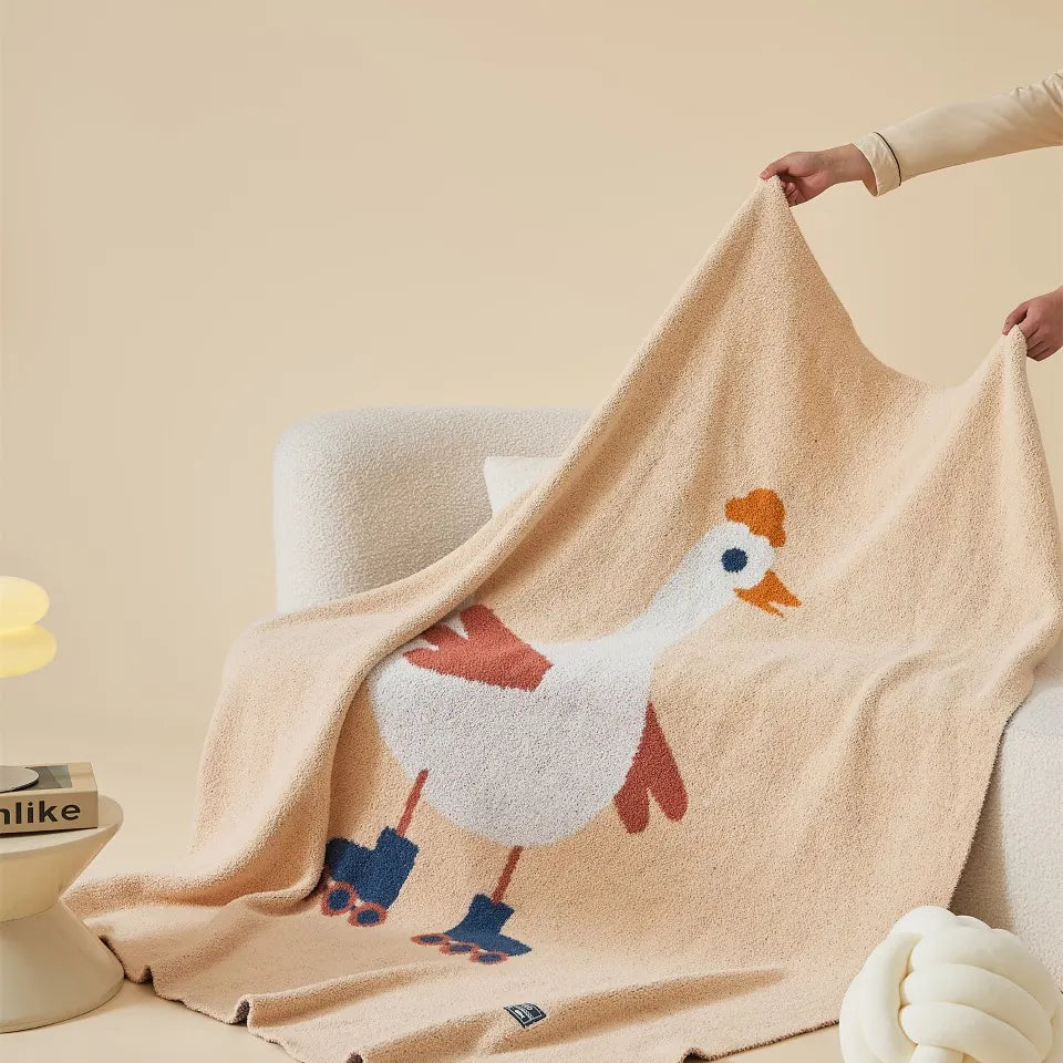 Peach Goose Throw — Made for everyday living