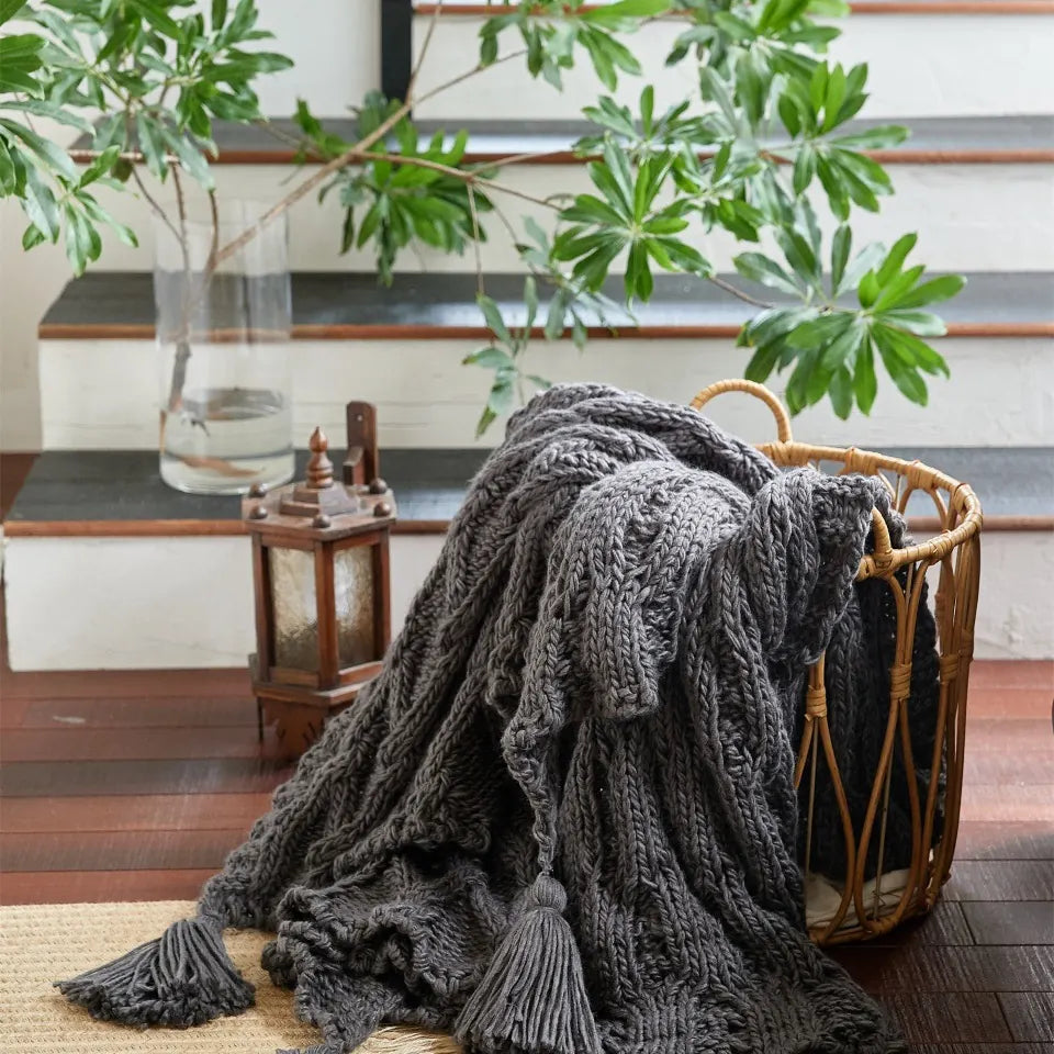 Chunky Knit Throw 4