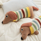 Striped Dachshund Pillow 5