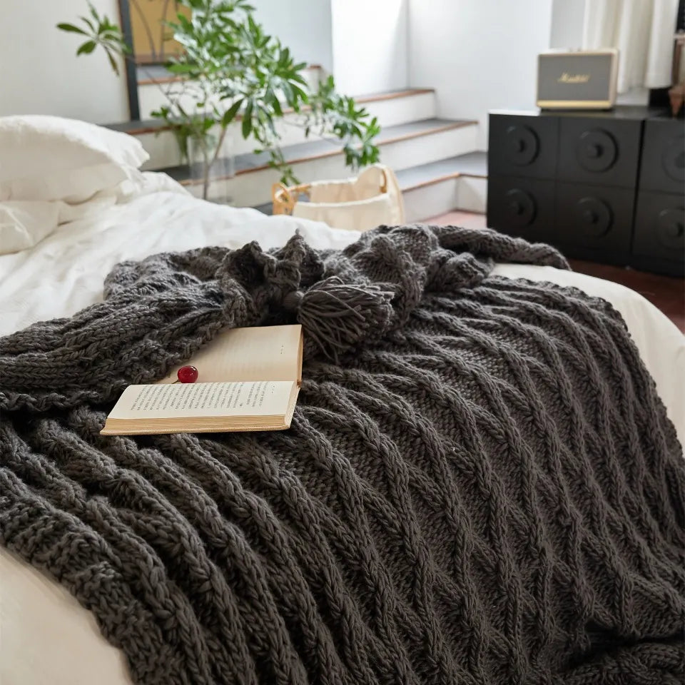Chunky Knit Throw 5