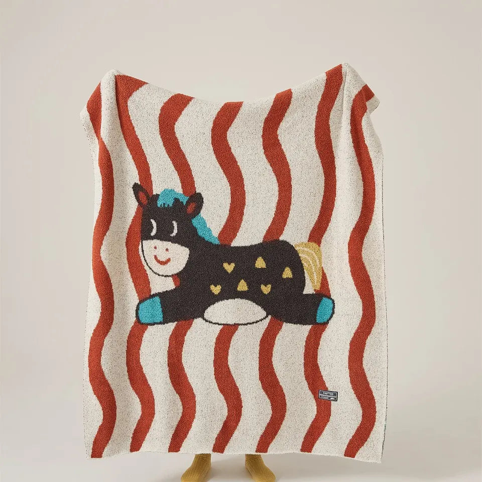 Wavy Horse Throw 6