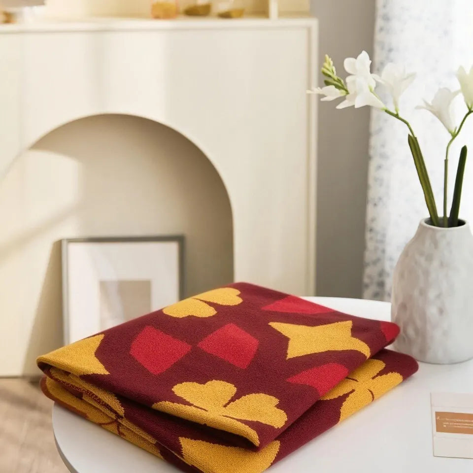 Ruby Flower Throw 6
