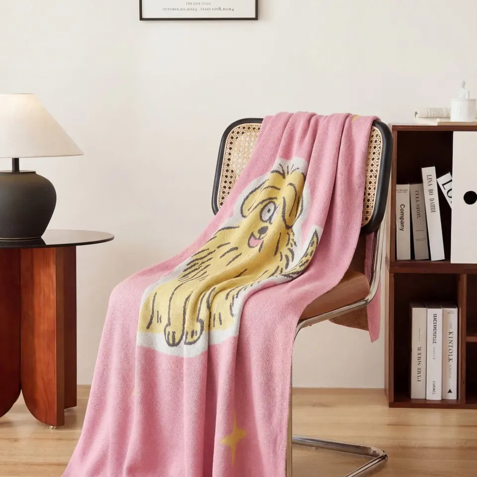 Pink Pup Throw 6