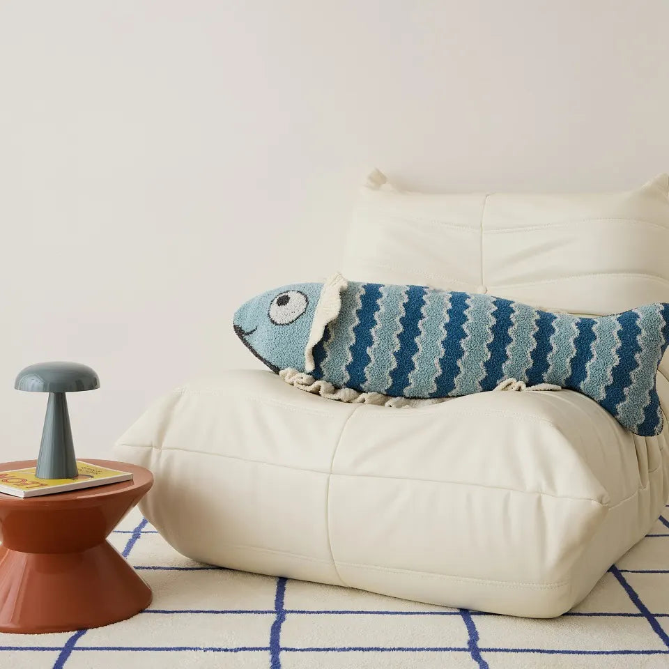 Blue Fish Pillow 7