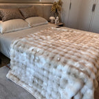 Checkered Plush Throw 7