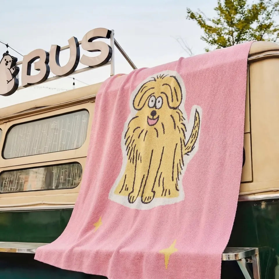 Pink Pup Throw 7