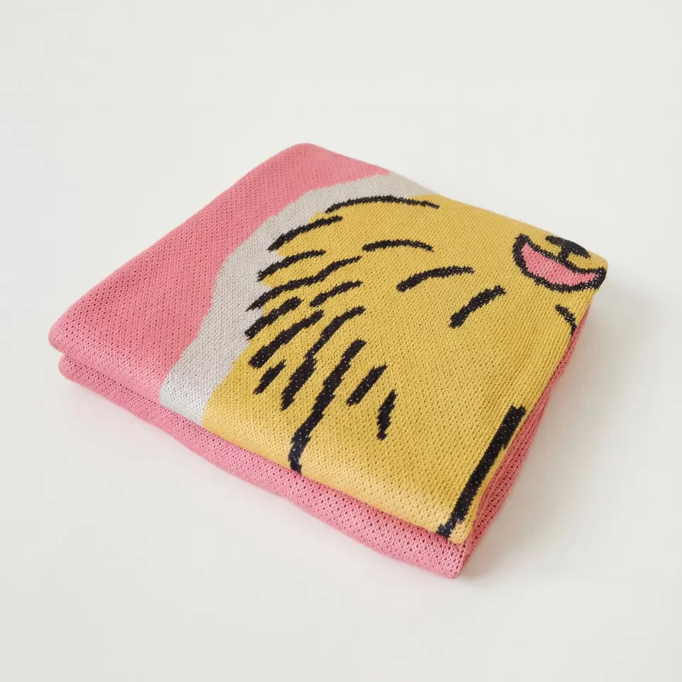 Pink Pup Throw 9