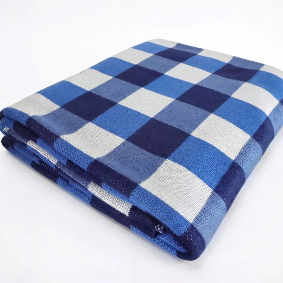 Fresh Gingham Throw 16