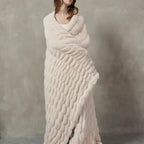 Plush Cable Throw 24