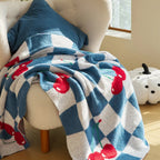 Cherry Gingham Throw 24