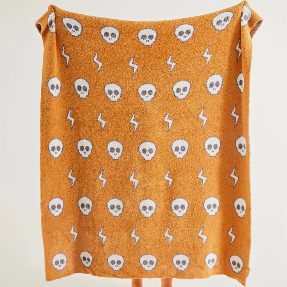 Skull Flash Throw — Orange