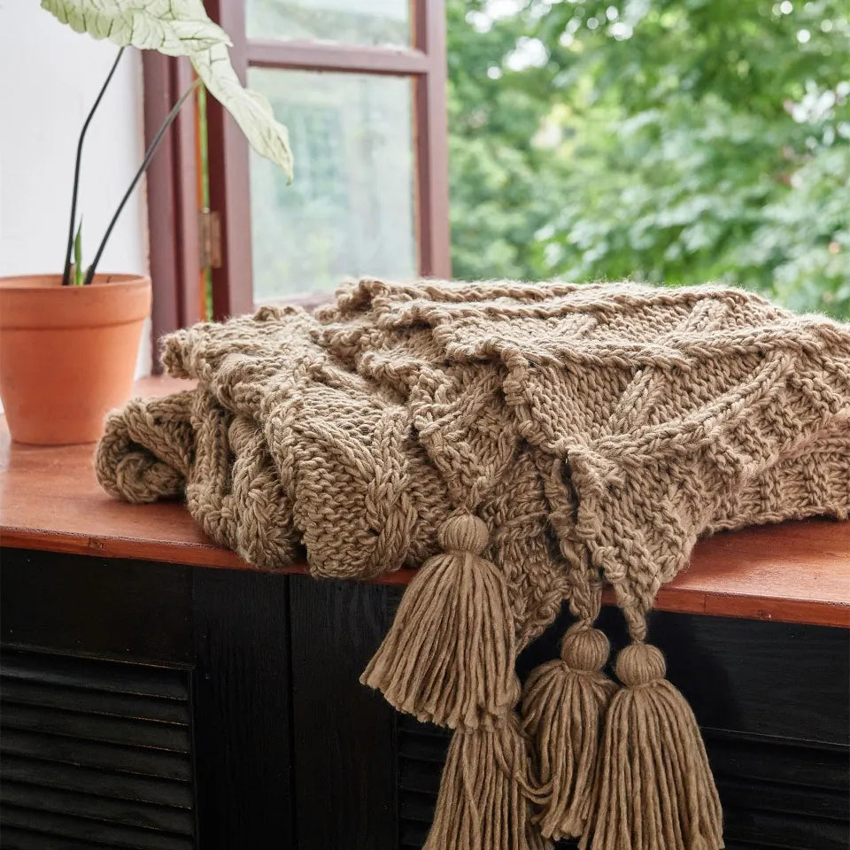 Chunky Knit Throw 27