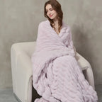 Plush Cable Throw 52