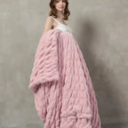 Plush Cable Throw 57