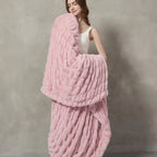 Plush Cable Throw 60