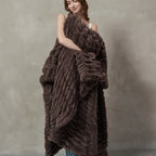 Plush Cable Throw 65