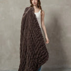 Plush Cable Throw 66
