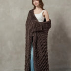 Plush Cable Throw 70