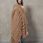 Plush Cable Throw 74
