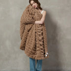 Plush Cable Throw 78