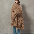 Plush Cable Throw 81