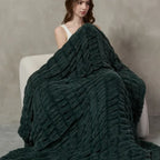 Plush Cable Throw 84