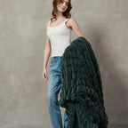 Plush Cable Throw 89