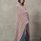 Plush Cable Throw 91