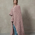 Plush Cable Throw 92