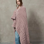 Plush Cable Throw 94