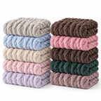 Plush Cable Throw white background product image
