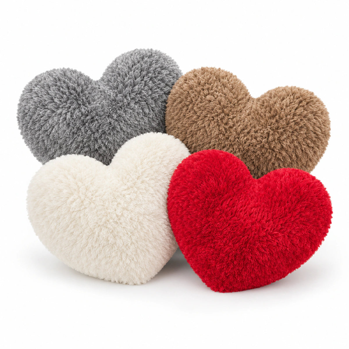 Plush Heart Pillow white background product image