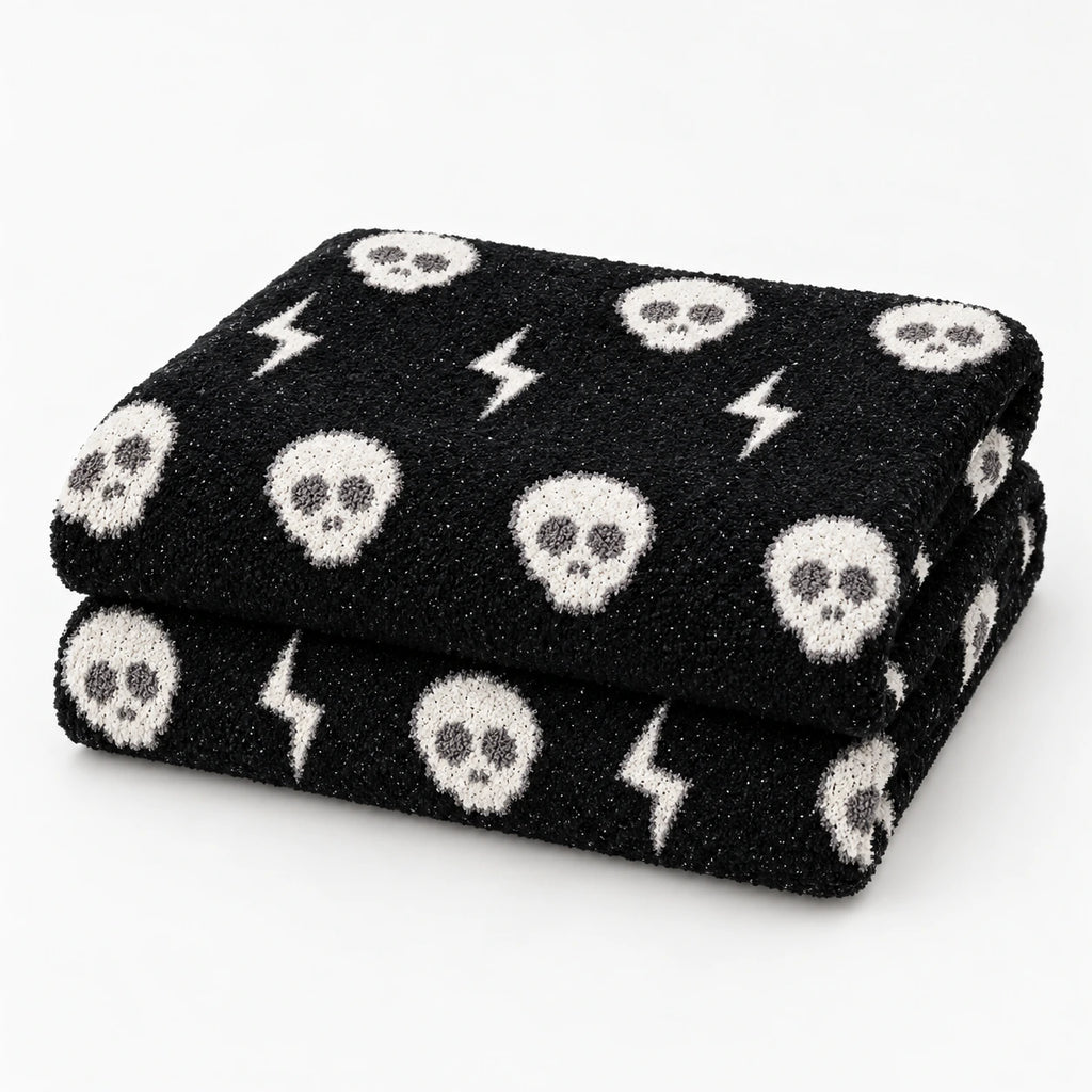 Skull Flash Throw white background product image