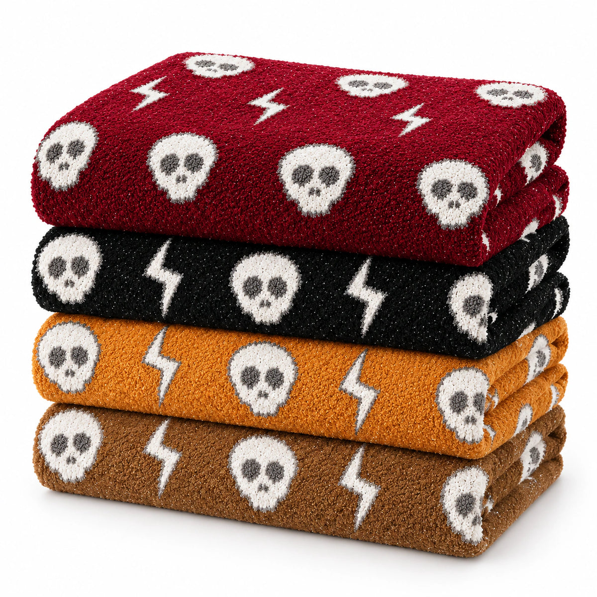 Skull Flash Throw white background product image