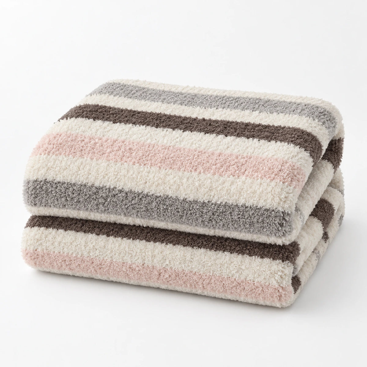 Soft Stripe Throw white background product image